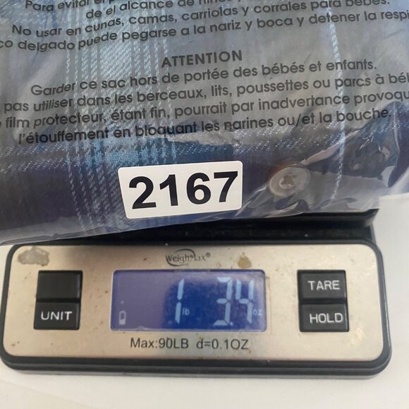 Jachs Mens Heritage Flannel Shirt Size L Blue Plaid Heavyweight Cotton Outdoors - Picture 10 of 10